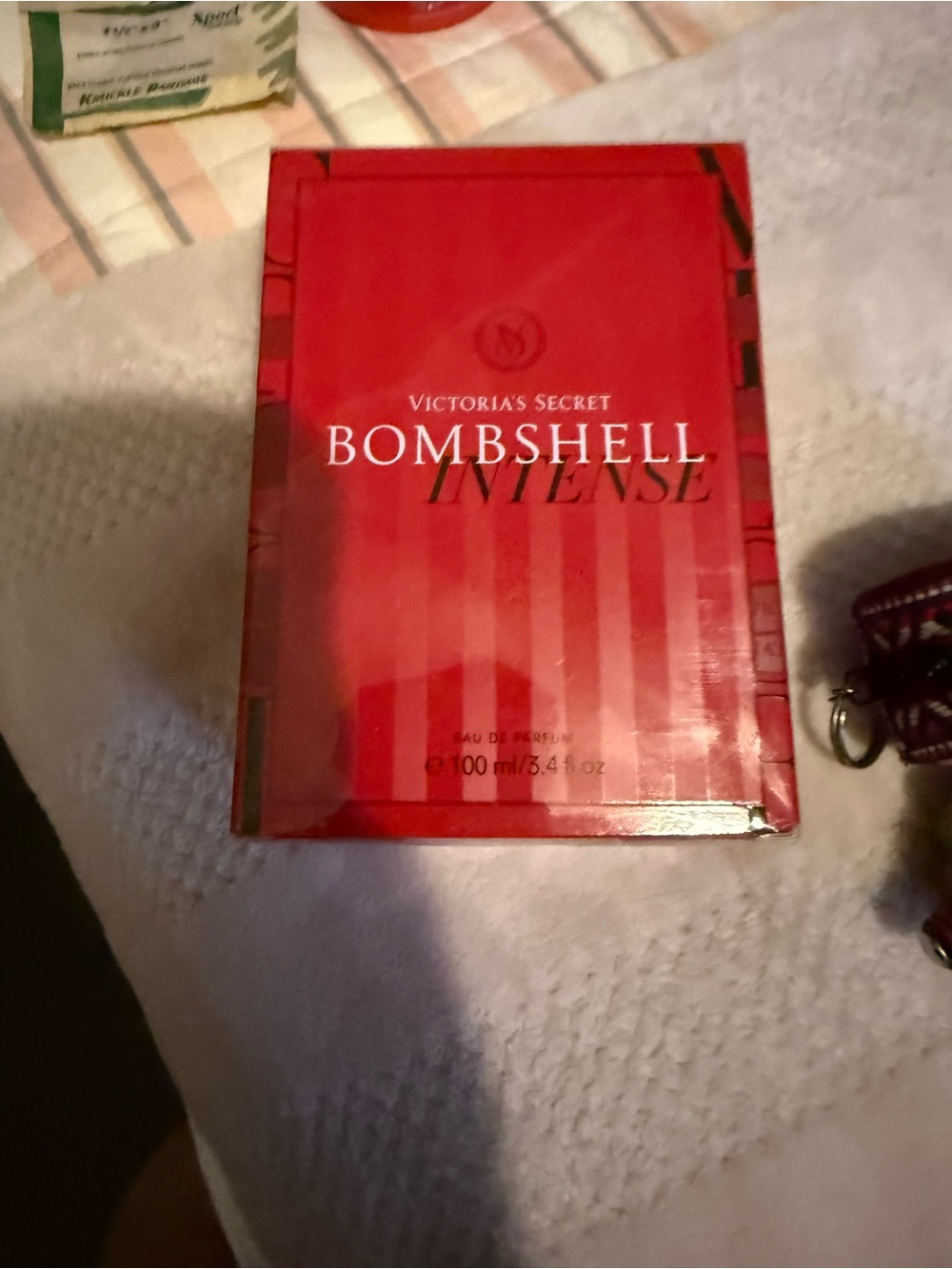 Victoria's Secret Red Striped Perfume Box